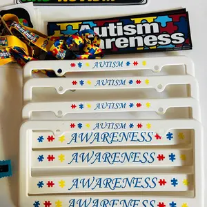 Autism awareness Car plate