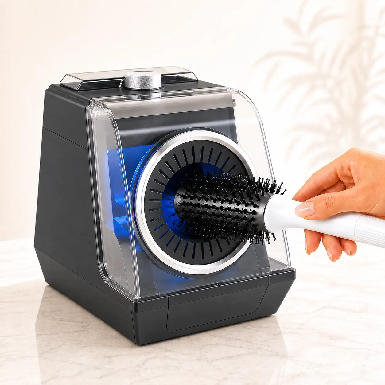 EasyinBeauty Automatic Hair Brush Cleaner – Fast Hair & Lint Removal, Easy Brush Cleaning for Salons & Home