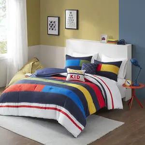 Stripe Printed Comforter Set