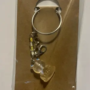 Glow-in-the-dark frog keychain