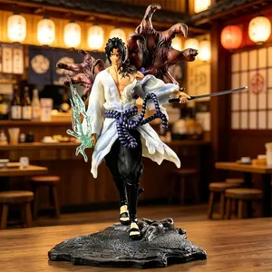 One Piece Naruto Shippuden Sasuke Curse Mark Figure, With Chidori and Sword，Sasuke Uchiha Curse Mark Collectible Statue, Naruto Shippuden Anime Figure，Naruto Collectible for Fans & Display
