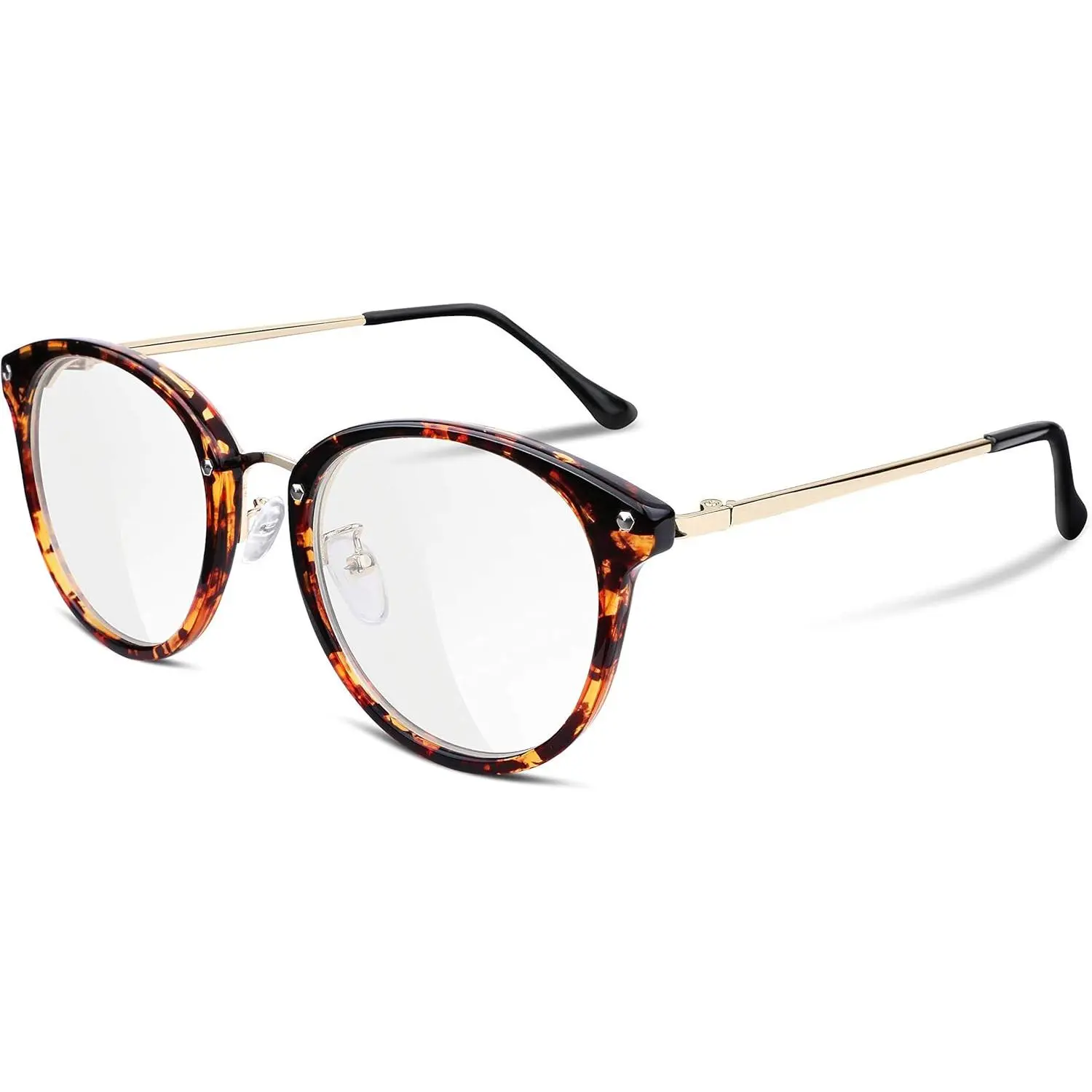 EyeconicFinds Women Vintage Glasses Frames Round Eyewear Clear Lens B2260