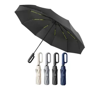 Inverted Umbrella With Quick-Release Buckle Handle, Windproof 49-Inch Portable Inverted Folding Umbrella, Suitable For Rainy Weather, Stylish Car Umbrella, Unisex, Durable 10-Rib Design, Suitable For All Weather Conditions
