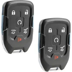 Smart Key Fob Keyless Entry Remote fits 2015-2020 Chevy Suburban/Tahoe/GMC Yukon + Yukon XL (HYQ1AA,13580802), Set of 2