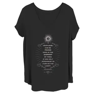 Women's Harry Potter Dumbledore Happiness Quote T-Shirt