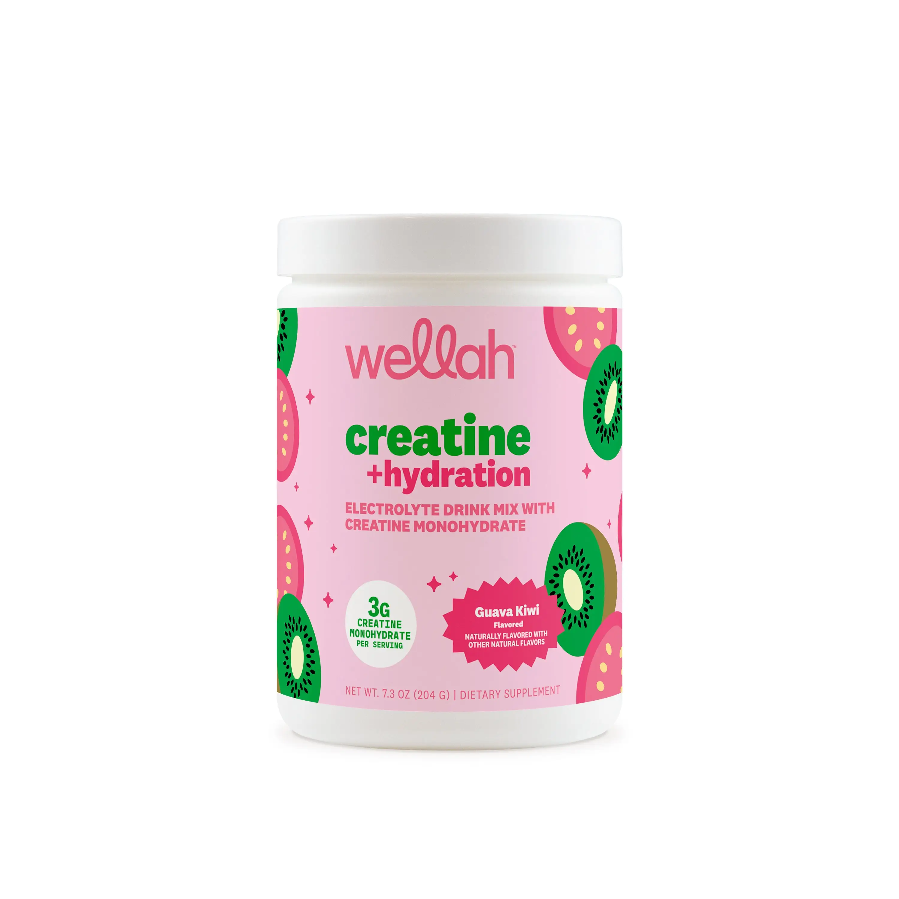 Wellah Creatine + Hydration | Creatine Monohydrate Supplement | Electrolyte Supplement | 3g Creatine Per Serving | 1500mg of Electrolyte Complex Per S