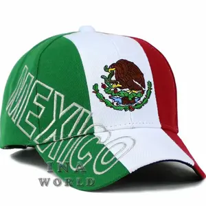 MEXICAN Hat MEXICO Flag Eagle Embroidery Curved Bill Adjustable Baseball Cap