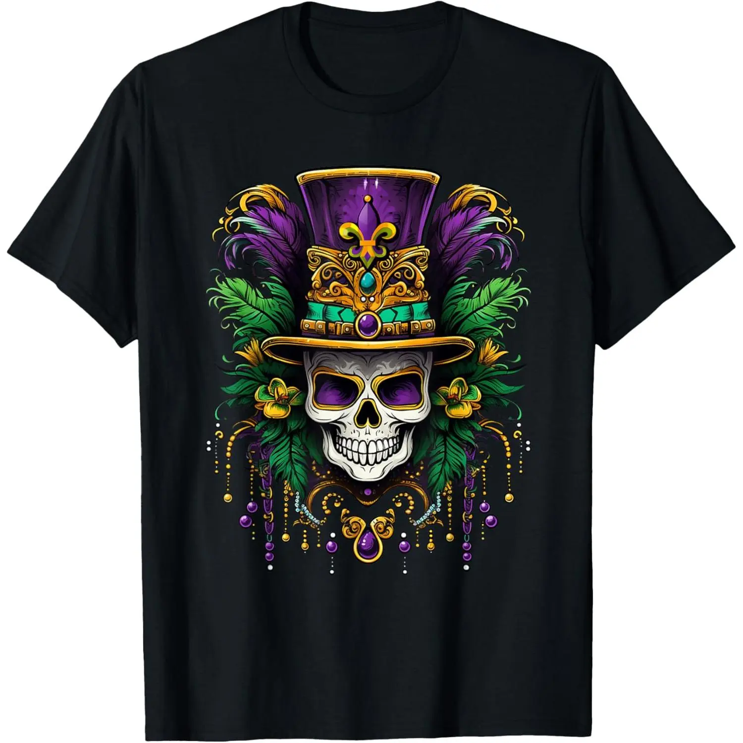 Mardi Gras Costume Sugar Skull Carnival New Orleans Trip T-Shirt