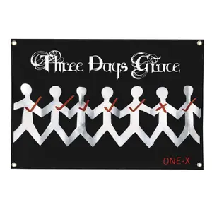 Vintage Three Music Days Grace Band One-X Art Flag Wall Hanging Decoration Wall Flag