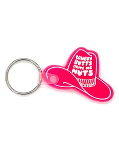 Cowboy Butts Drive Me Nuts Vinyl Keychain