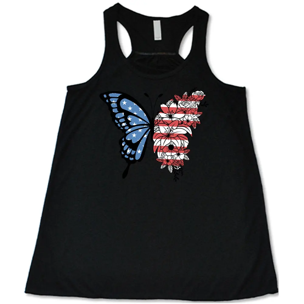 C V G Women's Butterfly Graphic Tank Top, Sleeveless Flowy Racerback Athletic Singlet for Gym Workouts, Athletic Singlet Women's Tanks & Camis Fitness Clothes