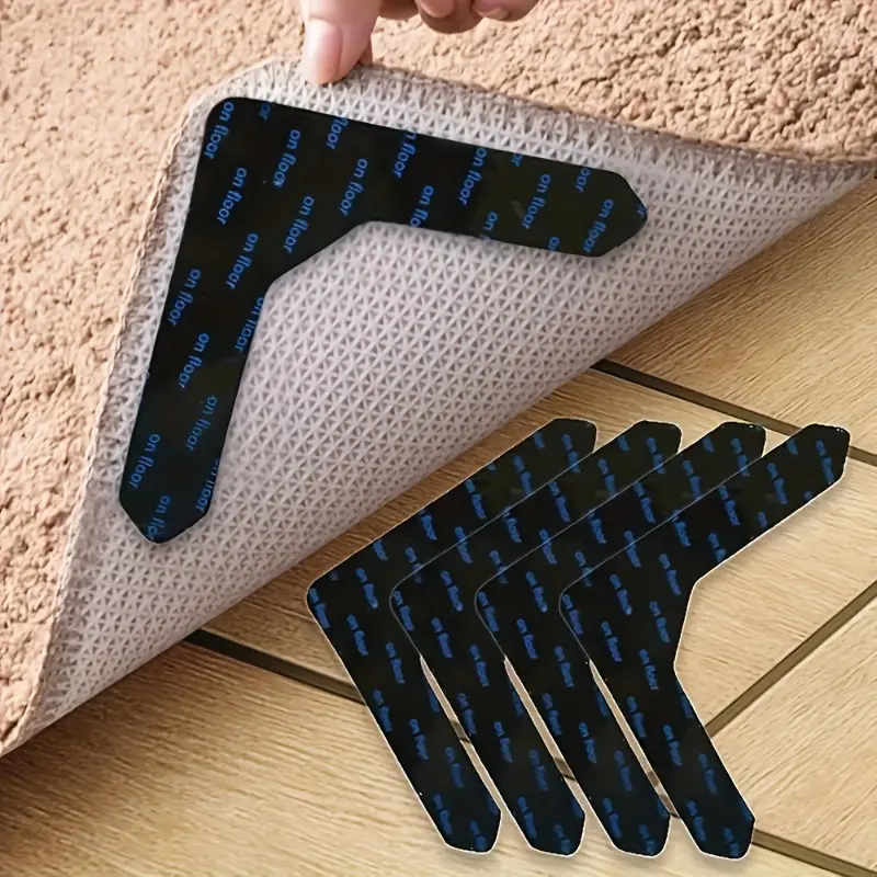 Re-usable non-slip carpet adhesive, suitable for carpets, bed sheets, cushions, sofa pads, and other fixed objects on the floor. It is designed to prevent sliding and is highly suitable for hardwood floors and tile floors.
