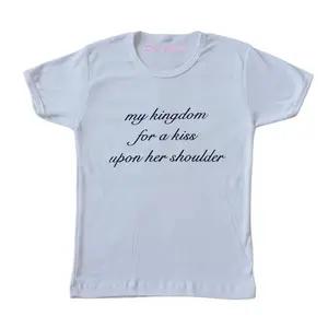 My kingdom for a kiss upon her shoulder baby tee l Jeff Buckley lyrics graphic tee