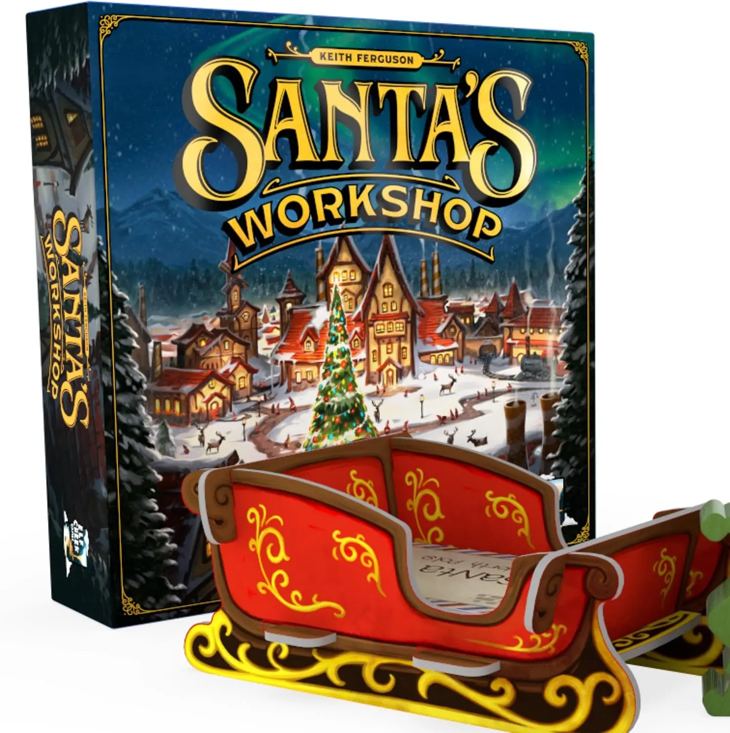 Santa's Workshop Standard Edition (2nd Ed) - Christmas-Themed Board Game by Elf Creek Games for Adults & Families, Fun Holiday Strategy Game, Worker Placement Game for 2-5 Players, 30-60mins Gameplay