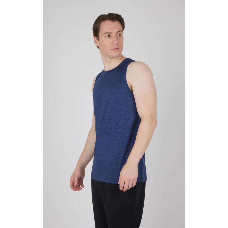 Mens Cationic Two Tone Heather Pace Muscle Tank