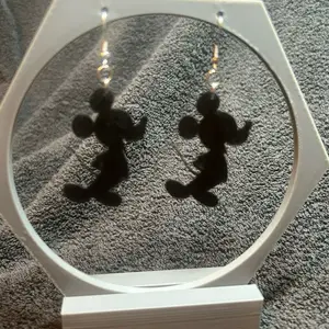 Mickey Mouse inspired Silhouette Earrings - Cute Cartoon Design, Ideal for Women