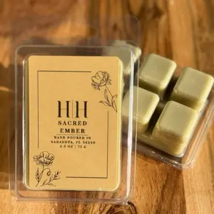 H|H Sacred Ember 2.5oz 71g Scented Wax Cubes for Home Fragrance Hand Poured in Sarasota,FL