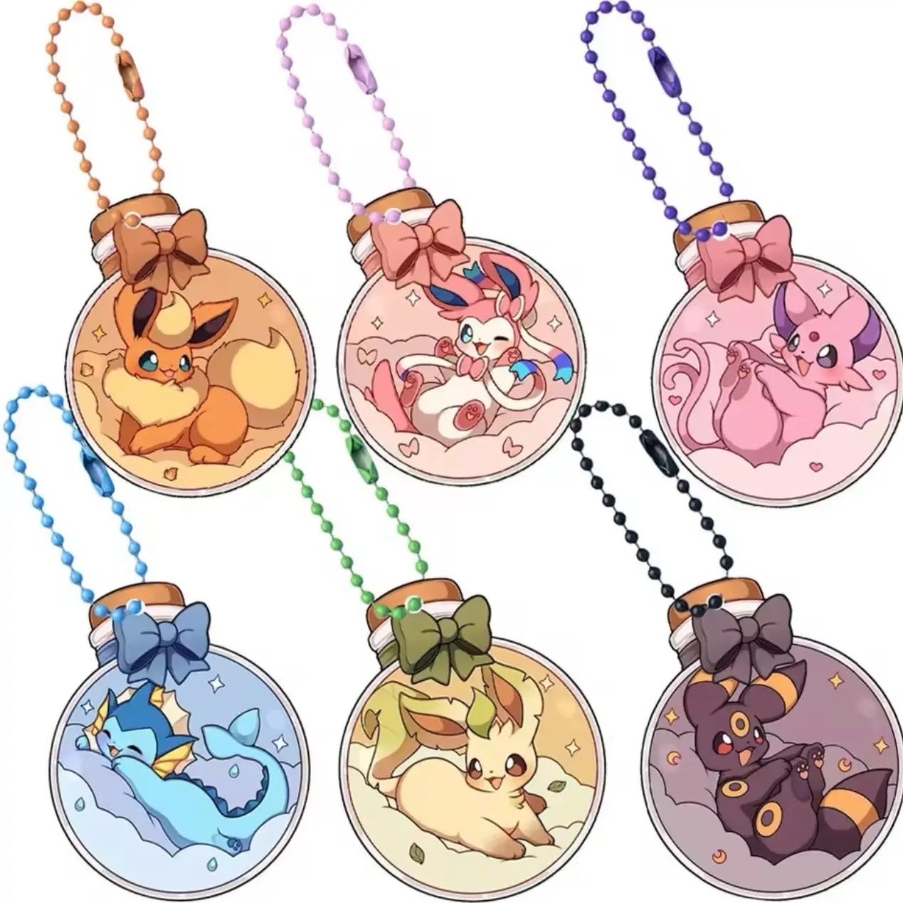 Pokemon Acrylic Eeveelution Keychain