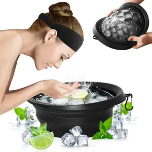 Clearance Sale!Collapsible Ice Basin, Silicone Face Ice Beauty Container, Facial Skin Care Tool for Women & Men, Portable Face Ice Bowl,Compact & Portable