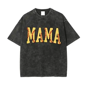 Cute Softball Mama Shirt, Mothers Day Gift for Softball Mom, Women's Vintage Wash Cotton Crew Neck Short Sleeve, Gift for Softball Lover