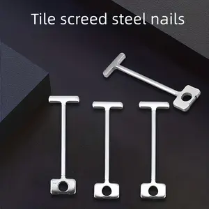 Tile Leveler Replacement Steel Pins, Reusable T-Shaped Nails, Adjustable Tile Tool Set, 50/100/300/1000 Pieces, Flooring Installation