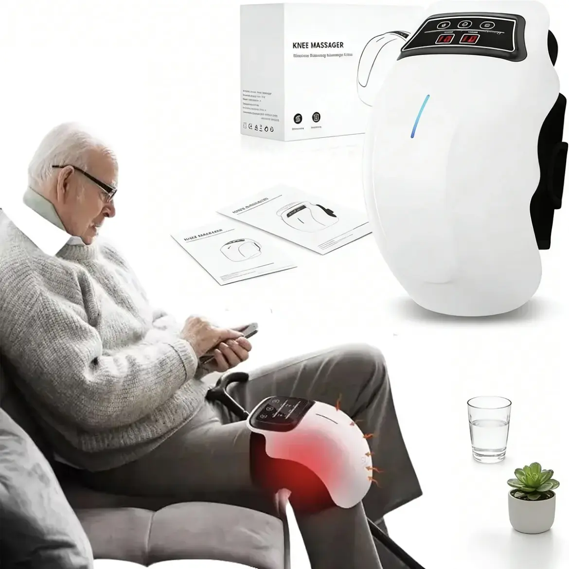 Knee Massager with Heat, Red Light & Vibration Knee Heating Pad, Heated Knee Wrap, Gift for Mom Dad Men Women - TikTok Shop Knee Massager with Heat, Red Light & Vibration Knee Heating Pad, Heated Knee Wrap, Gift for Mom Dad Men Women - TikTok Shop