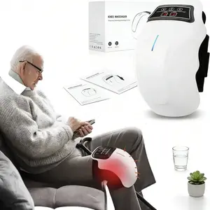 Knee Massager Smart with Heat, Red Light and Vibration, 3-in-1 Cordless, 2025 Updated Edition, Gifts for Grandma & Grandpa