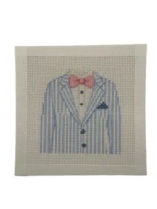 Seersucker Jacket Needlepoint Canvas