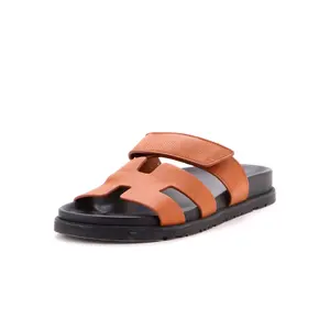 Pre-owned Hermes Women's Chypre Sandals Leather by Rebag