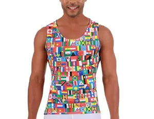 Insta Slim Big and Tall Flag Activewear Muscle Tank 5MAT001BT