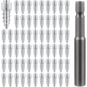 100 Pack 9mm Ice and Snow Tire Studs with Installation Tool for Car, Truck, Motorcycle, Bicycle, Boot, ATV, SUV & Auto Accessories Hardware Heavy Duty