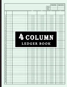 4 Column Ledger Book: Accounting Ledger Book for Small Business | Ledger Book for Bookkeeping 4 column | 8.5" x 11".