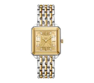JBW Women's Astra Two-Tone Square Crystal Watch