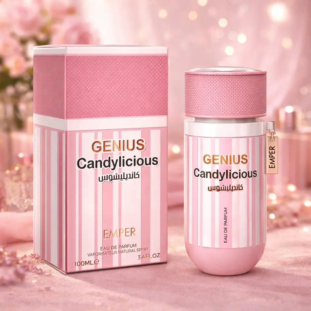 Emper Genius Candylicious Eau de Parfum 100ml | Sweet Candy Vanilla Floral Perfume for Women | Long Lasting Luxury Fragrance