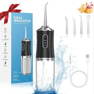 Rechargeable Electric Plaque Cleaner with 4 Nozzles, Portable Dental Care for Men & Women, Dental Oral Plaque Remover Daily Oral Hygiene Tool