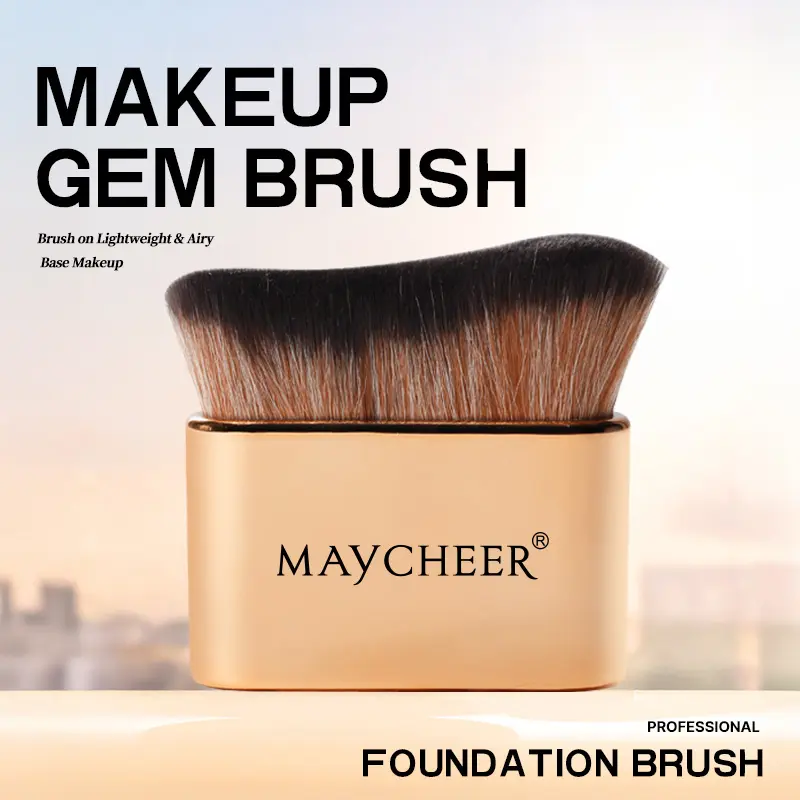 MAYCHEER Makeup Brushes, Tanning Brushes, Soft Body Makeup Brushes, Liquid/Cream Foundation Brushes, for Tanning Makeup on Face, Neck, Body and Legs (Rose Gold)