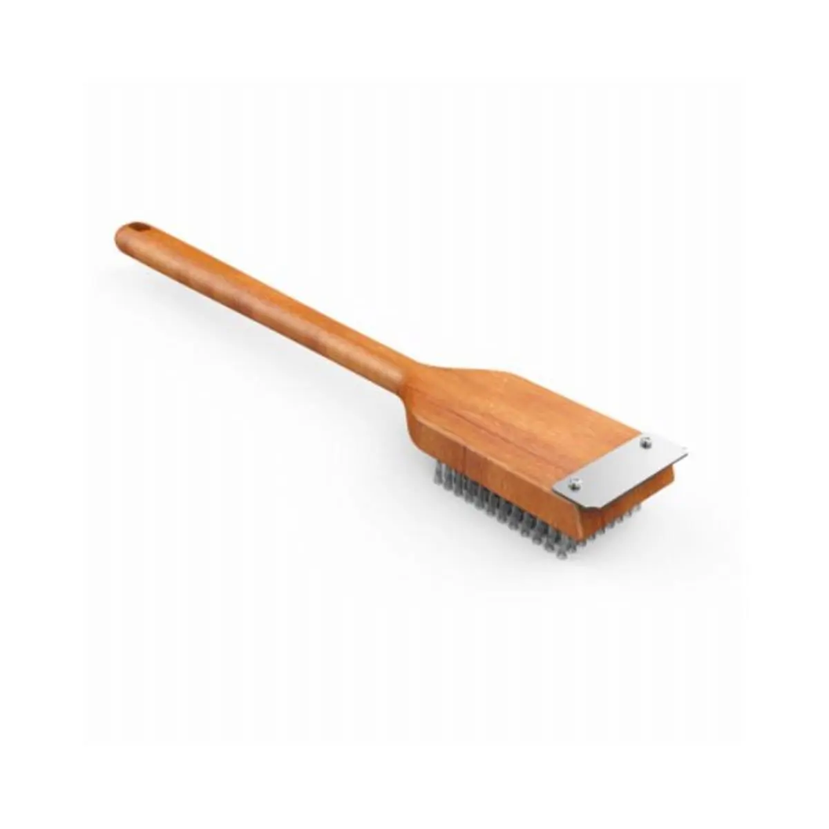 212 MAIN 6-Pack CSA Certified Oversized Stainless Steel Long-Handled Wooden Grill Brush & Scraper - Z630-19 Tested Barbecue Utensils, Kitchen Accessories