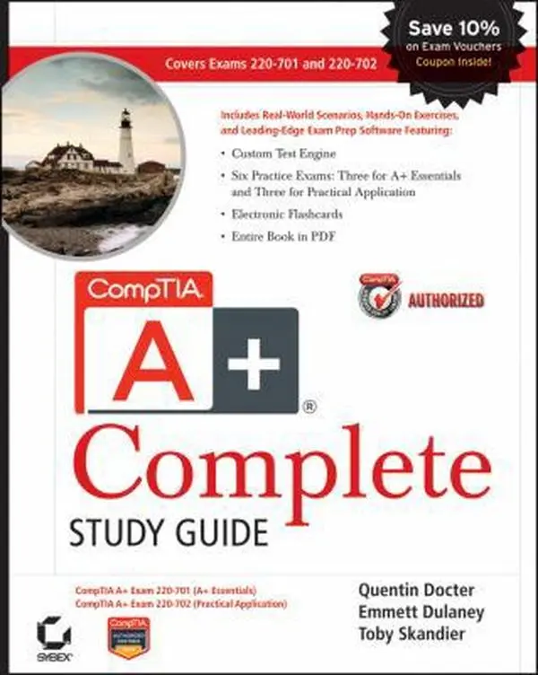 USED-CompTIA A+ Complete Study Guide: Exams 220-701 (Essentials) and 220-702 (Practical Application) by Quentin Docter (Paperback)