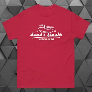 David's Franks Hot Dog T-Shirt Unisex Top Tee Sleeves Cotton Comfort