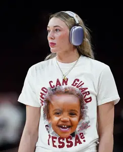 Who Can Guard Tessa? Funny Baby Graphic T-shirt and Hoodie - Tessa Johnson Fan Sweatshirt | Aesthetic Basketball Apparel - Cute Game Day Gift for SC Fans