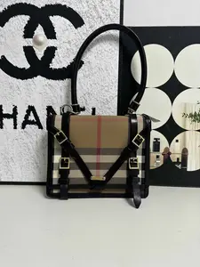 Pre-owned BURBERRY Check Tote Messenger Bag – Date Code 14SCA