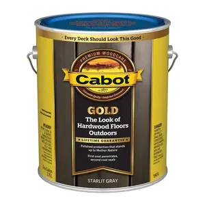 Cabot 1026553 1 gal Gold Low VOC Starlit Gray Varnish Stain, Pack of 4