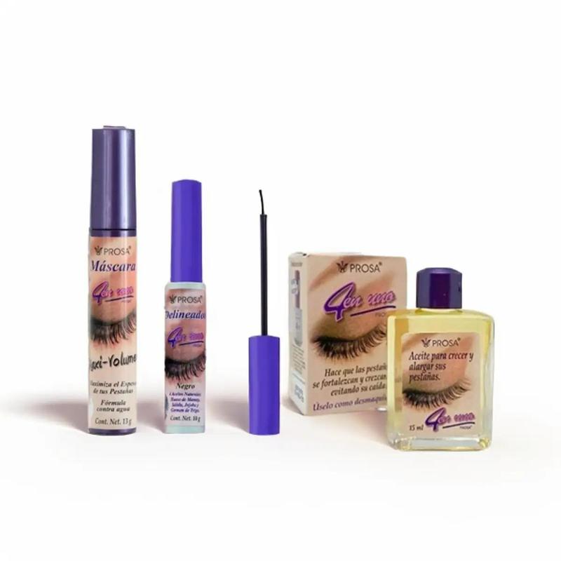 PROSA Maxi Volumen Mascara, Eyeliner and Serum All-in-one Set Makeup Cosmetic