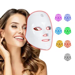 Red Light Therapy LED Face Mask 112 Beads Cordless USB Rechargeable for Fine Lines & Uneven Skin Tone Home Travel Yoga Sleep