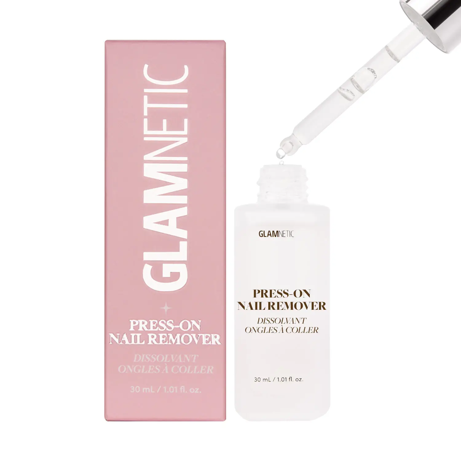 Glamnetic Press On Nail Remover - Acetone Free, Odorless, Gentle & Vegan