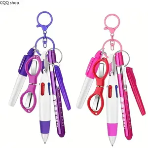 2 Sets Nurse Accessory Kit, Retractable Badge Reel Clips, Nursing Ballpoint Pens, Markers, Highlighters and Foldable Scissors, All-in-One Medical Work Supplies, Practical Daily Stationery Essentials for Nurses, Hospital Staff, Medical Workers, Office & St