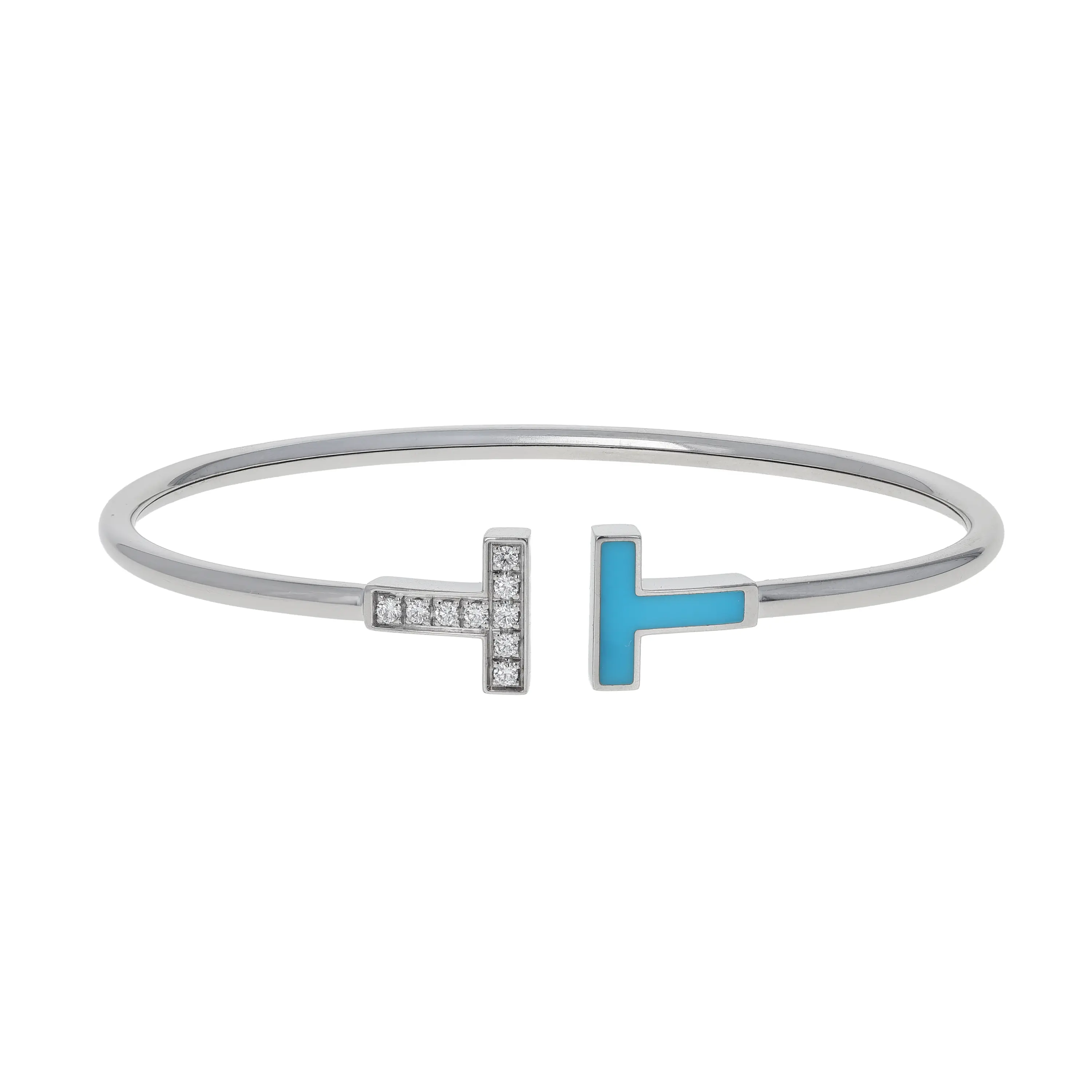 Pre-owned Tiffany & Co. Tiffany T Wire Cuff Bracelet