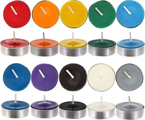 Assorted Color Tea Light Candles – Unscented | Candle Color Meanings and Manifesting