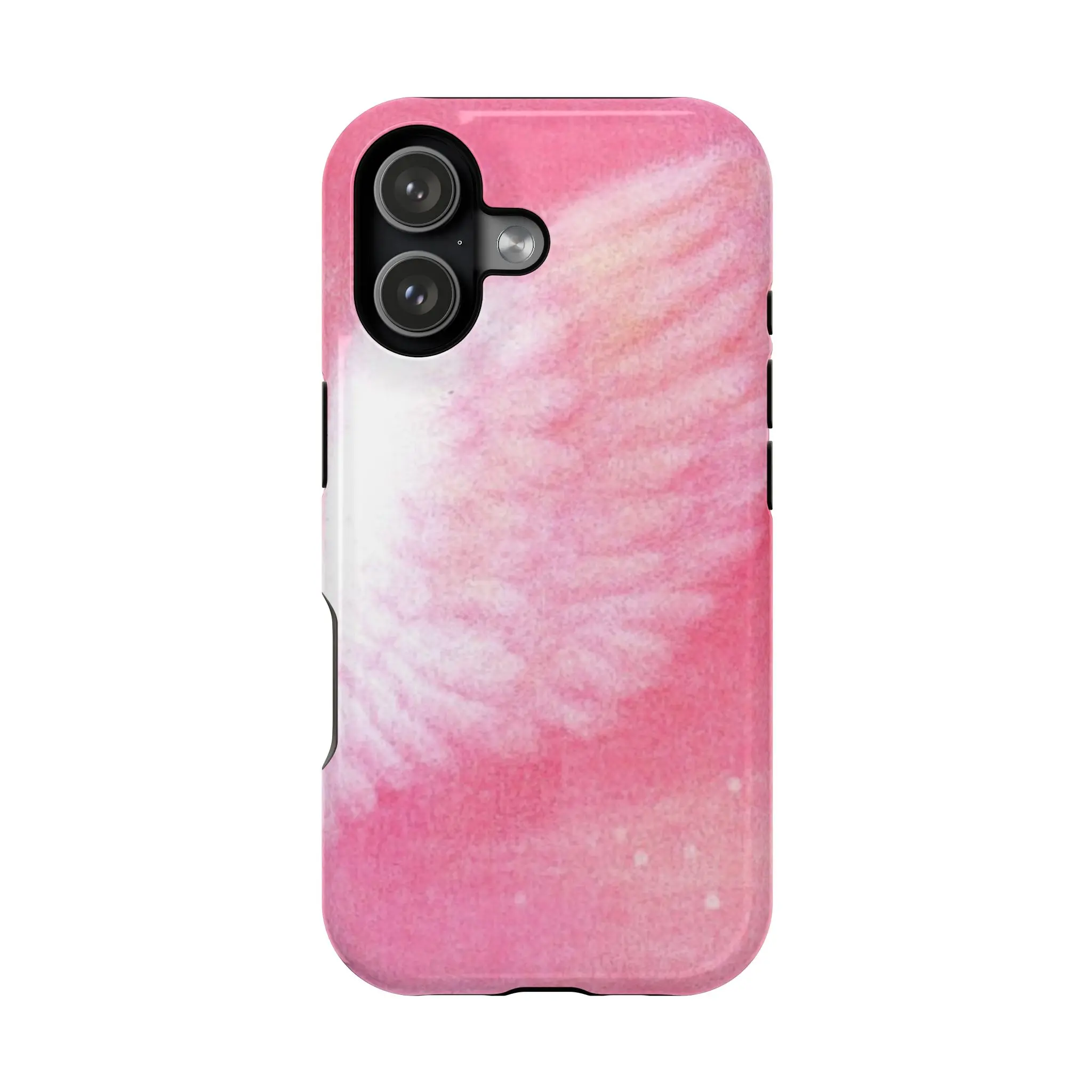 Angel Baby Summer Sky Wings Phone Case Pink Airbrush Painting Art Girlie Phone Case Phone Cover Hard Cases Magnetic Phone Case Magnetic Phone Grip