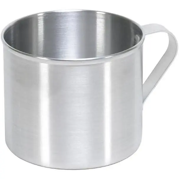 Stovetop Use or Camping 0.7 Quart Aluminum Mug, 1 Count (Pack of 1), Silver